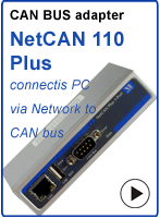 Ethernet to CAN bus adapter - NetCAN 110