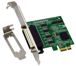 VScom 400E v4 PCIex, a 4 Port RS232 PCI Express x1card, 16C850 UART