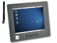 VS-860 RISC Panel PC with 8-inch resistive Touch, supports Linux and Windows CE6